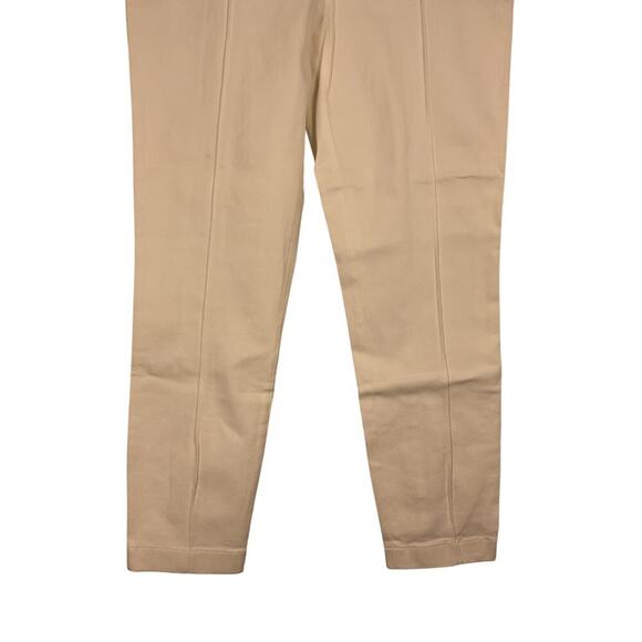 The Row Laviez Cropped Cotton Twill‎ Skinny Pants In Off-white Size Large NWT - Picture 13 of 15